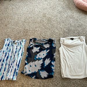 Lot of 3 work tops size large Limited Dana Buchanan and JM